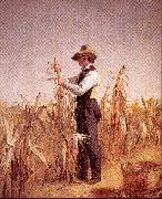 William Sidney Mount Long Island Farmer Husking Corn oil on canvas